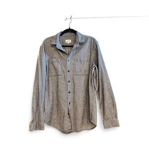 Frank & Oak Gray Casual Button-Down Shirt